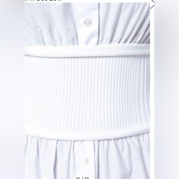 T Alexander Wang 100% cotton white dress, size 2 - Picture 4 of 14